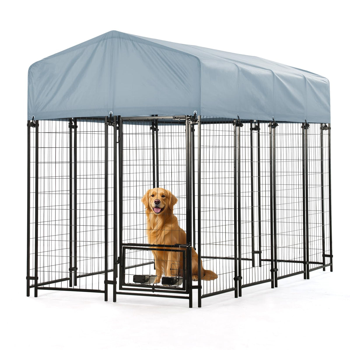 8'x4'x6' Outdoor Dog Kennel with Roof E614