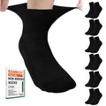 Bamboo Viscose Non Binding Ankle Socks 6 Pairs W3070