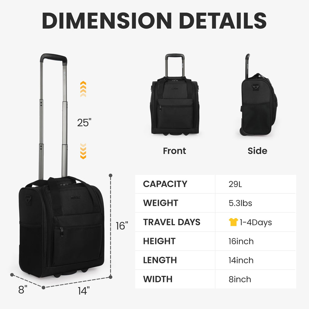 16" Softside Carry-On Luggage J31976
