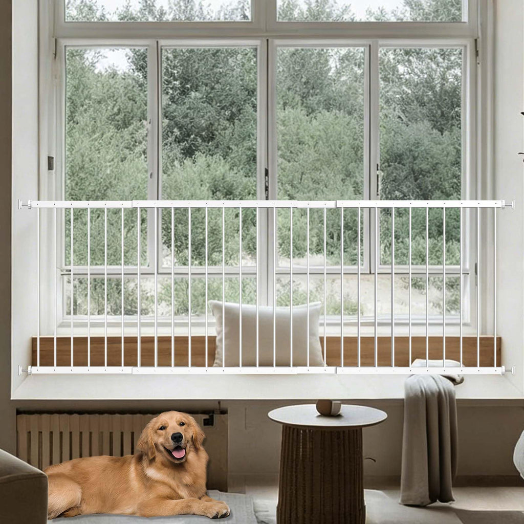 Adjustable White 4 Panel Window Guards Q5396