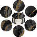 Set of 6 Ceramic Stone Coasters D1946