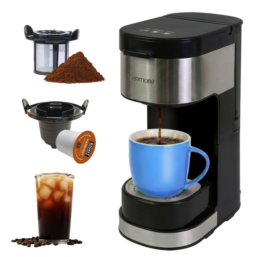 Single Serve Coffee Maker 6–12 Oz Black H419