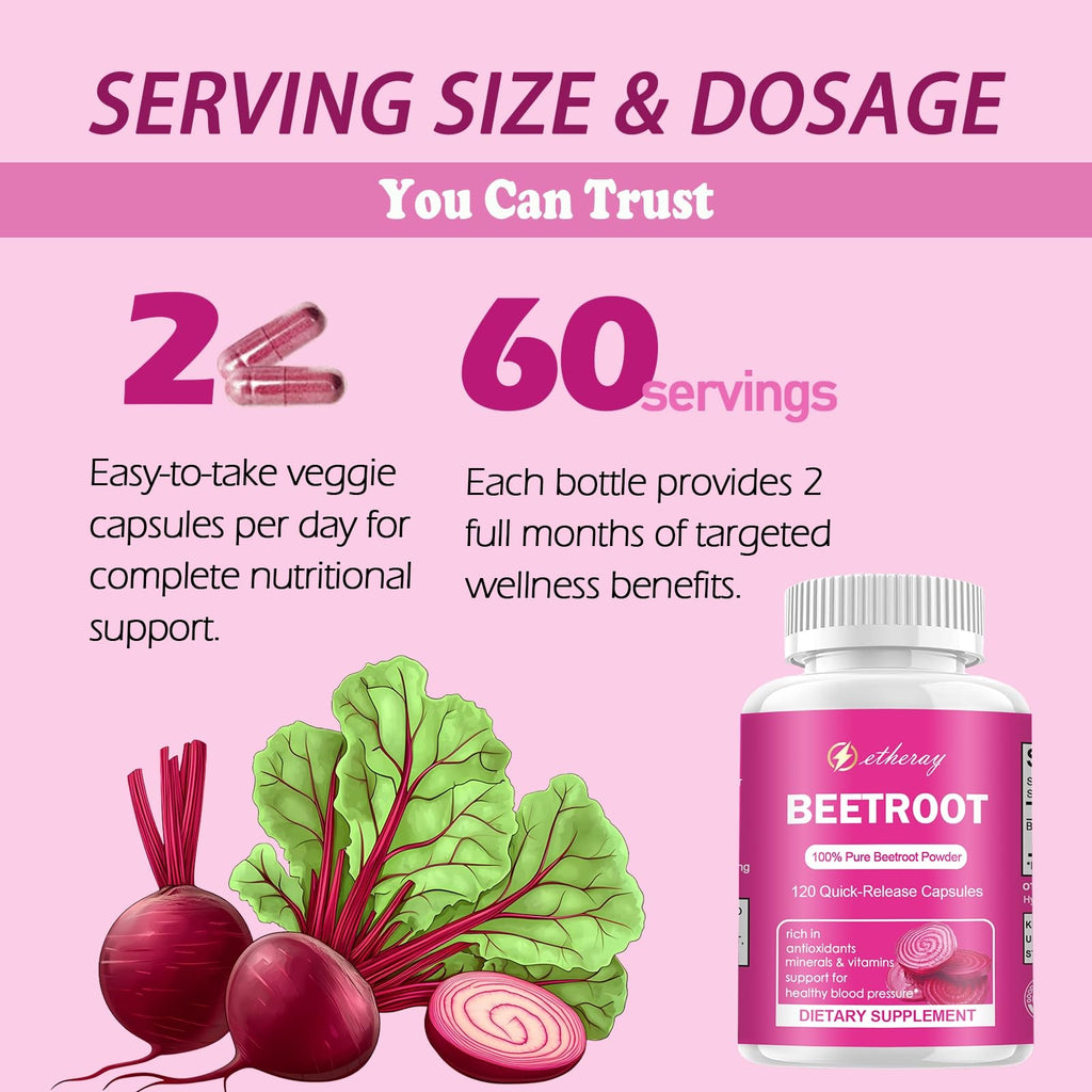 Beet Root Capsules 120 Count L701866