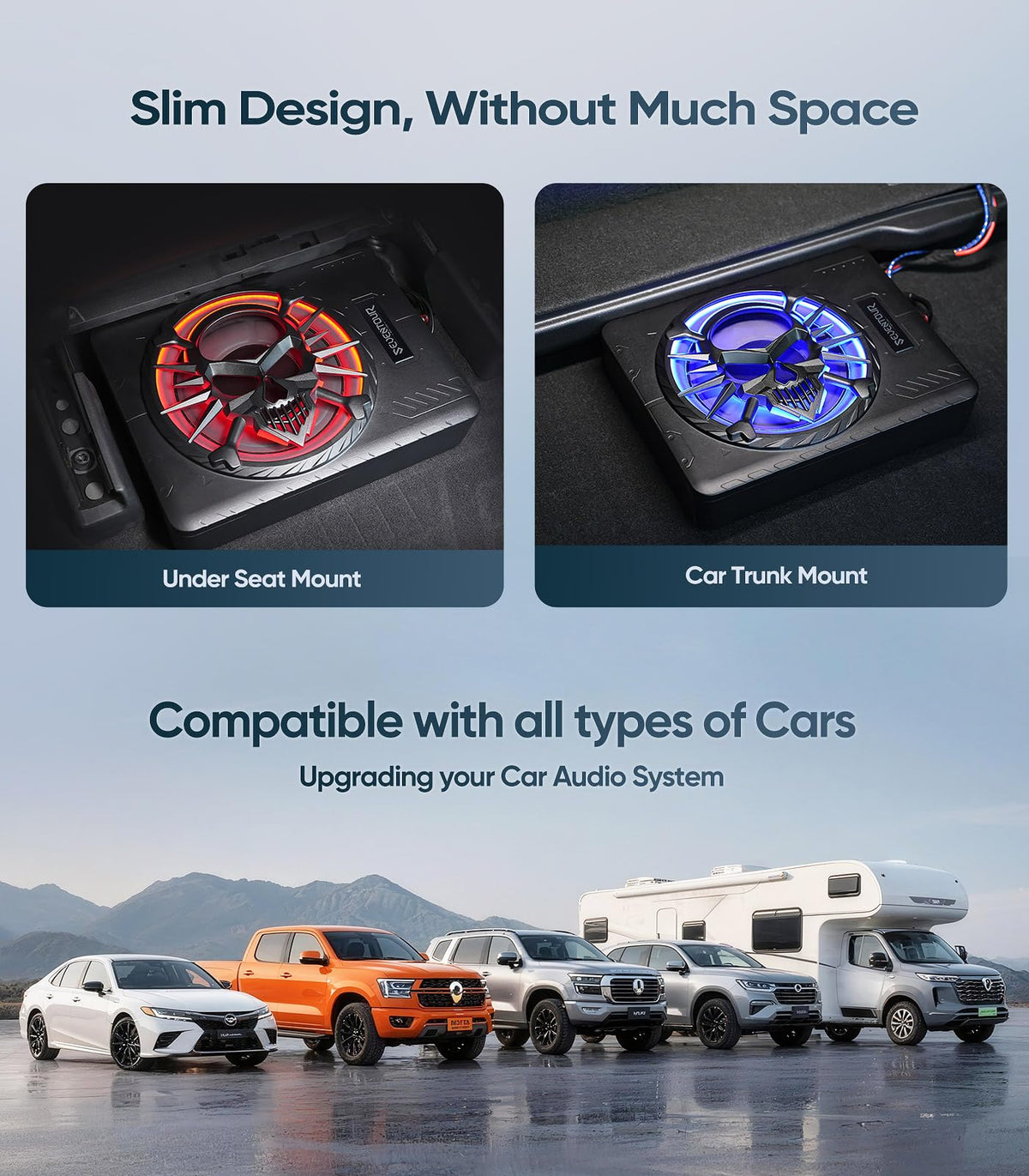 1200W Under Seat Car Subwoofer and Amp I570