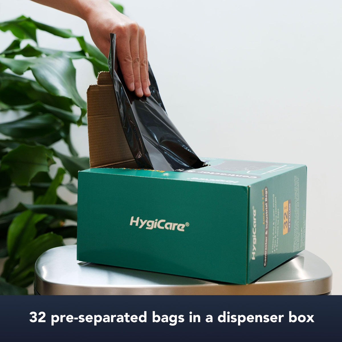 42 Gallon Extra Thick 3MIL Heavy Duty Bags with Tie Flaps, 32 Count I65268