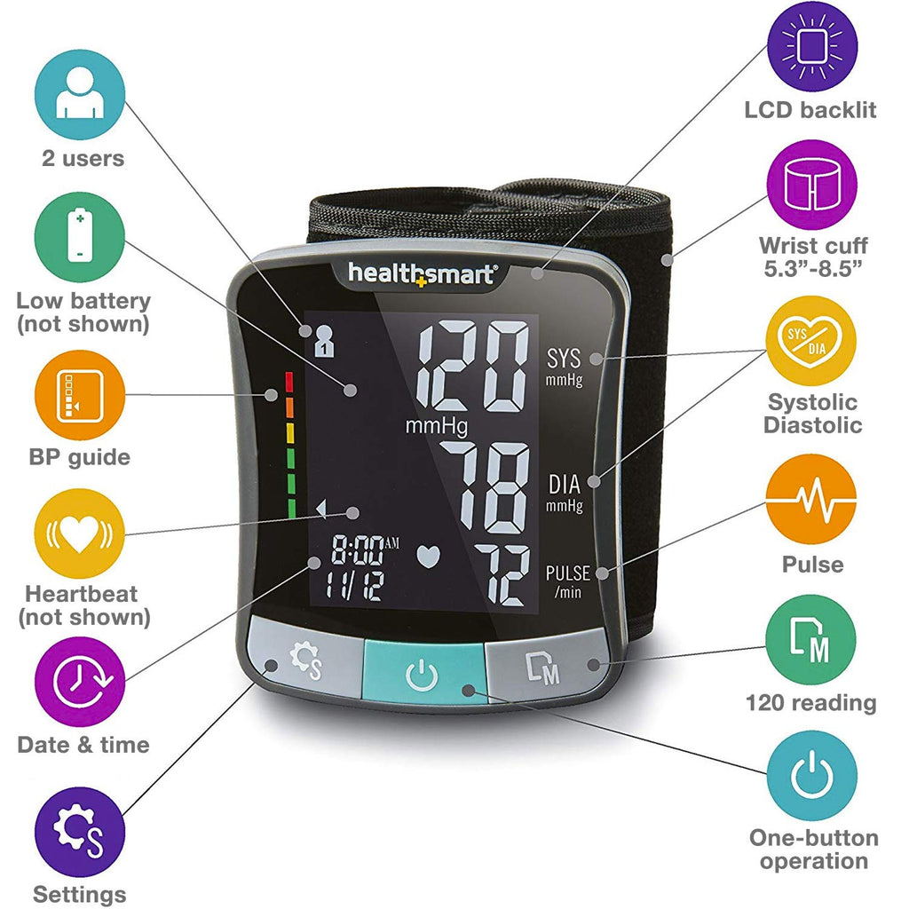 Digital Wrist Blood Pressure Monitor with Cuff O417989