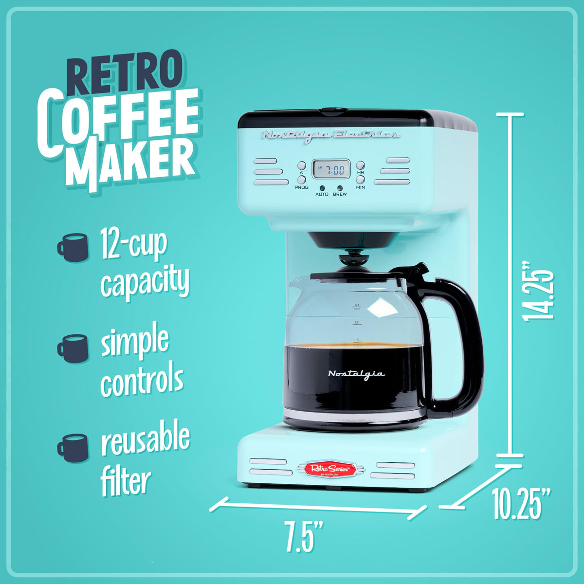 12-Cup Programmable Coffee Maker E611
