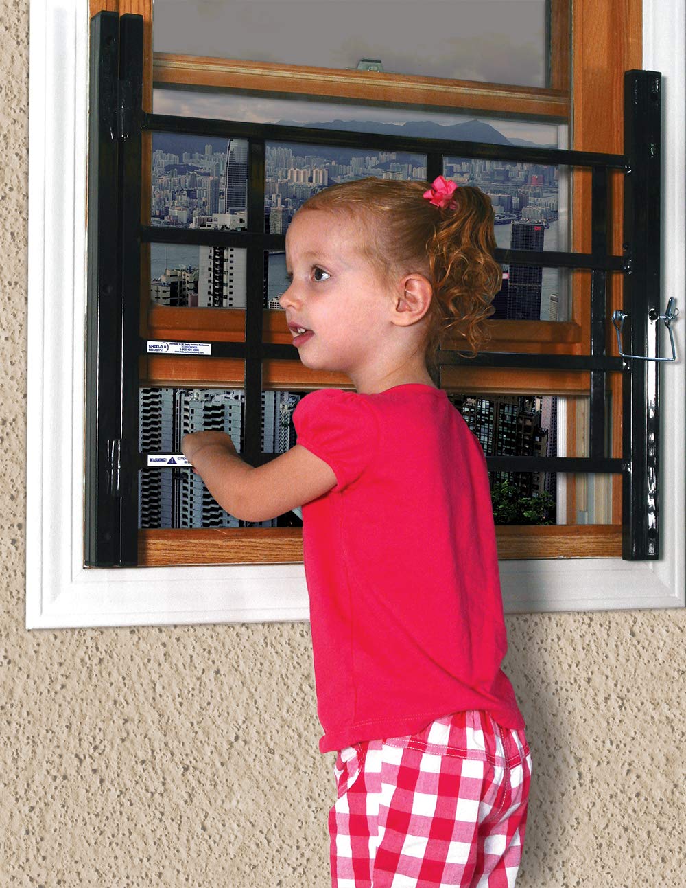 Adjustable 4-Bar Window Security Grill L281