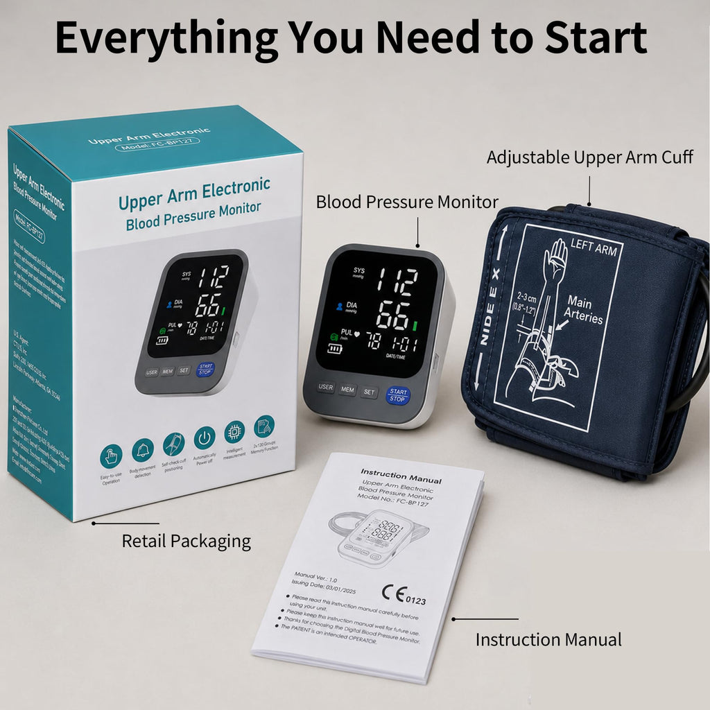 Blood Pressure Monitor with Wide Cuff K2065