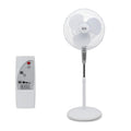18-Inch Stand Fan with Remote and 3-Speed Settings, White S282