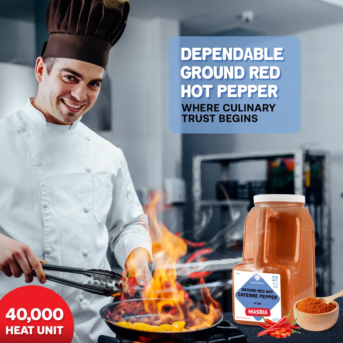 6 Lb Ground Red Pepper V152458
