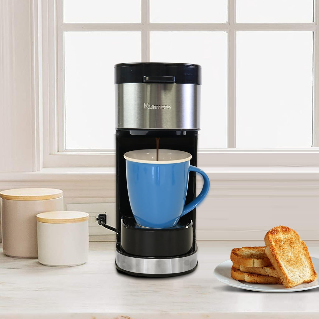 Single Serve Coffee Maker 6–12 Oz Black H419