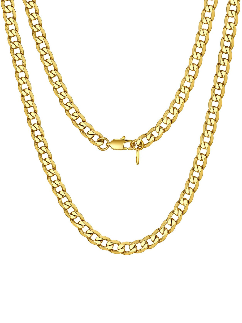 Stainless Steel Figaro Chain Necklace Y647888
