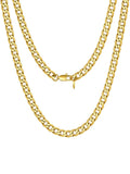 Stainless Steel Figaro Chain Necklace Y647888