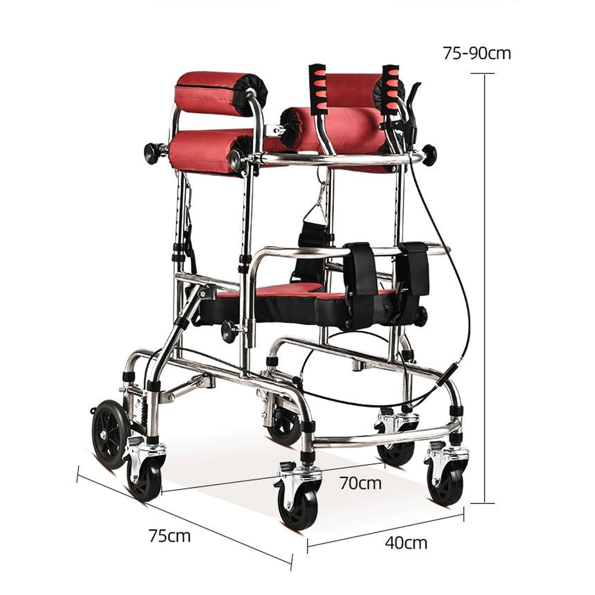 Height Adjustable Kids Upright Walker with Seat G10650