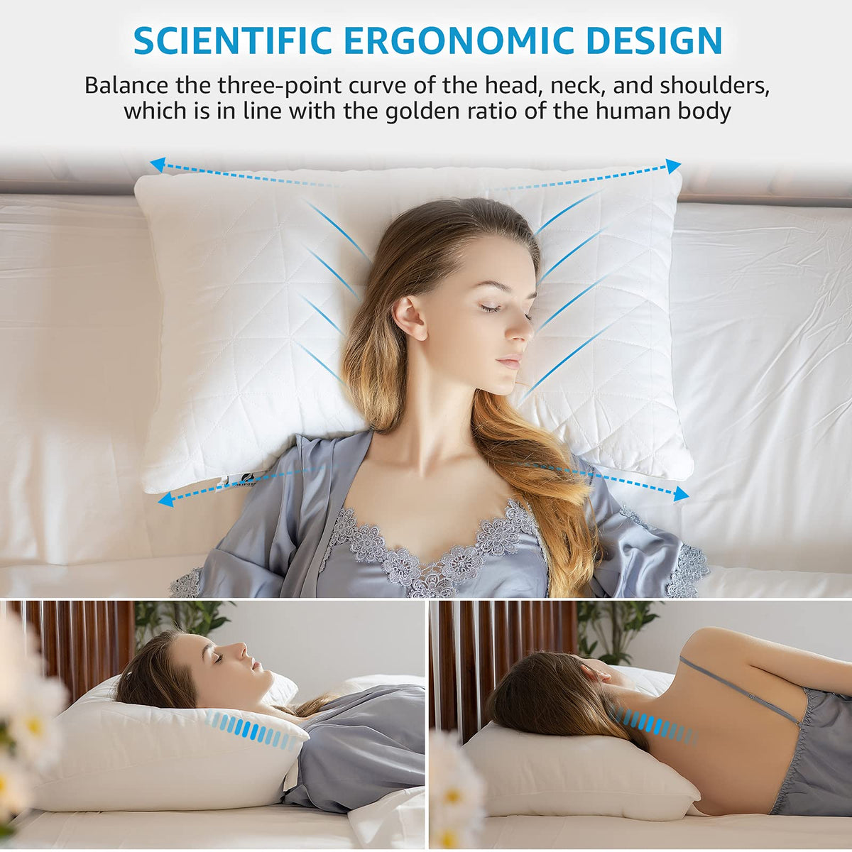 King Size Down Alternative Pillows Set of 2 Z3563
