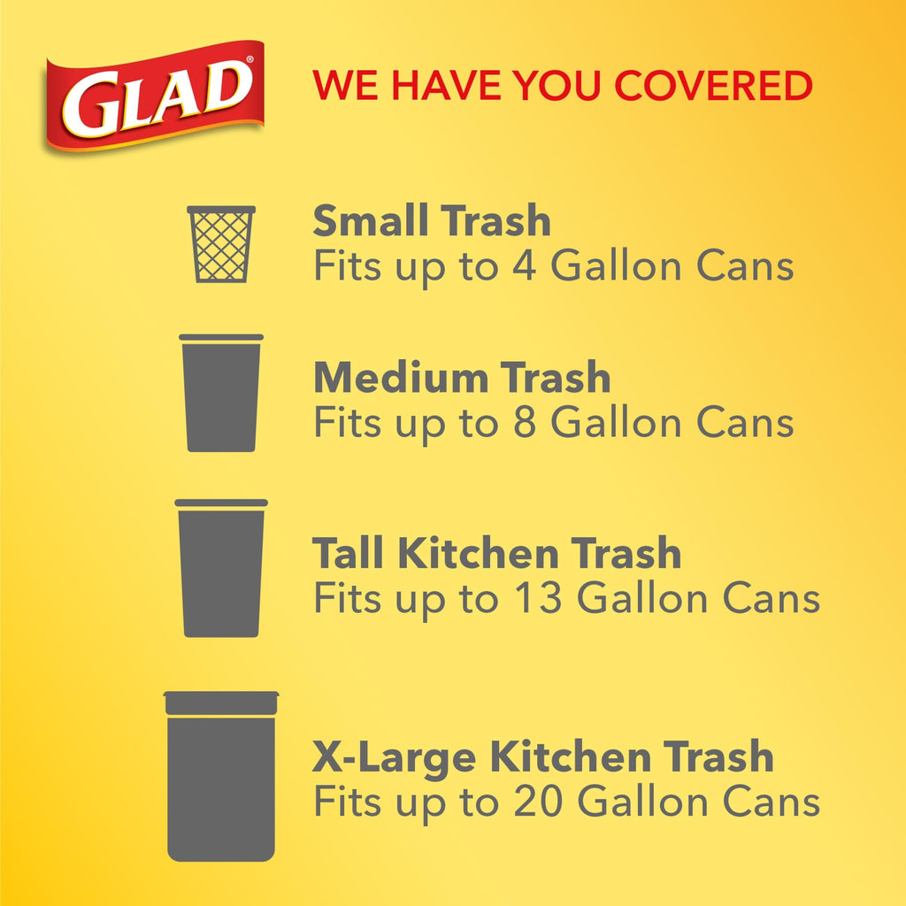 4 Gal 26 Count Trash Bags Pack of 6 T1261