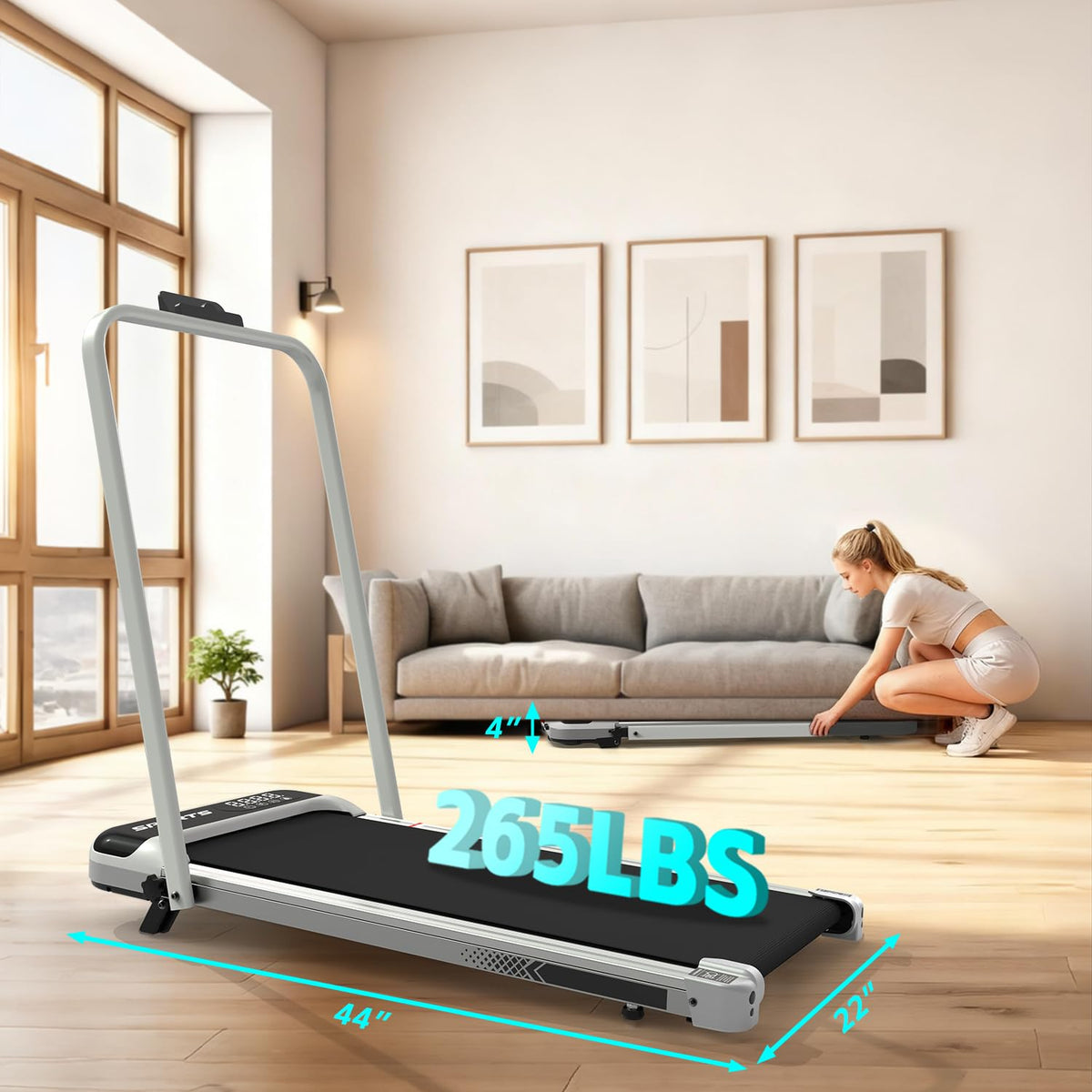 3 in 1 Under Desk Treadmill with Incline L161463