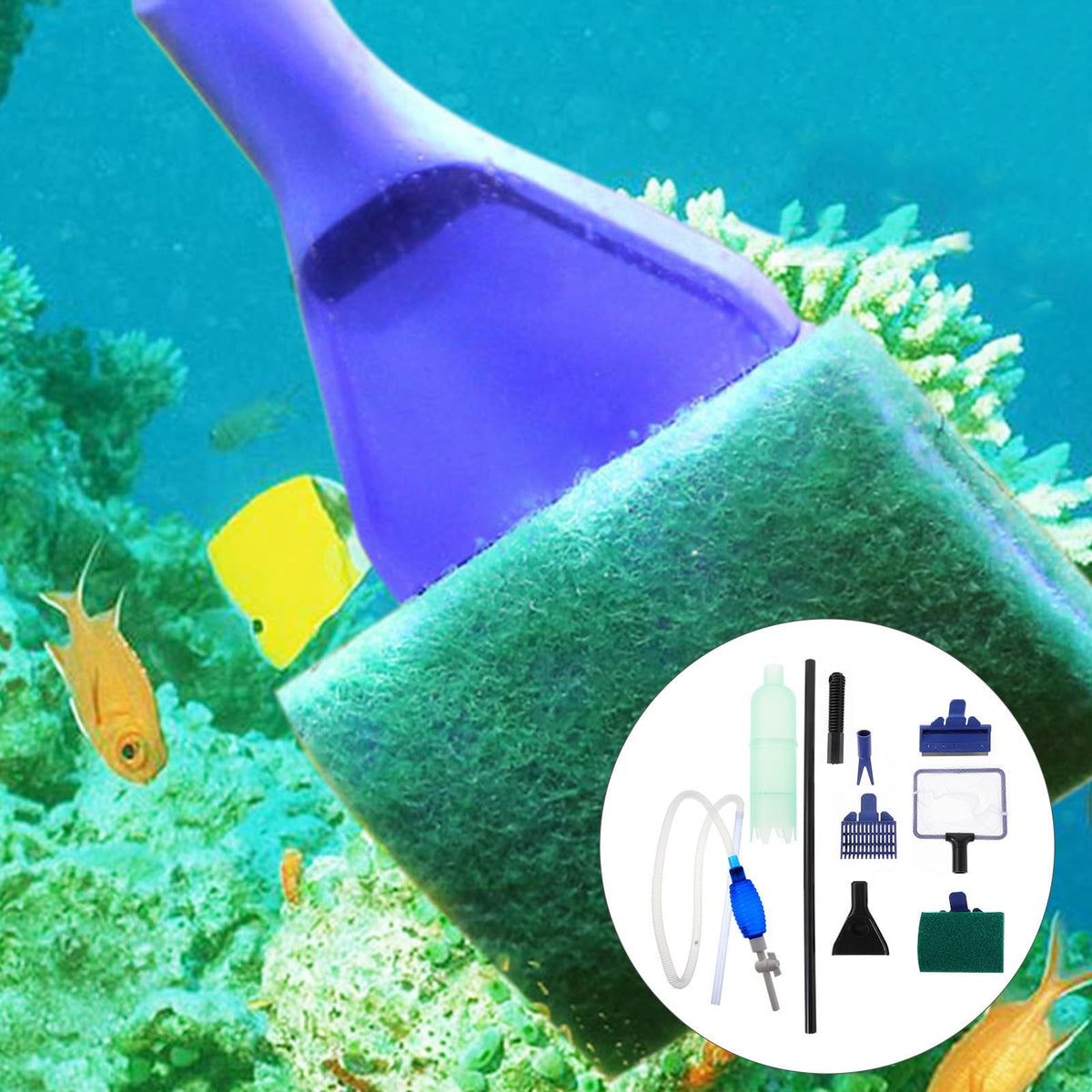 Fish Tank Water Changer Siphon Cleaner with Flow Control A776