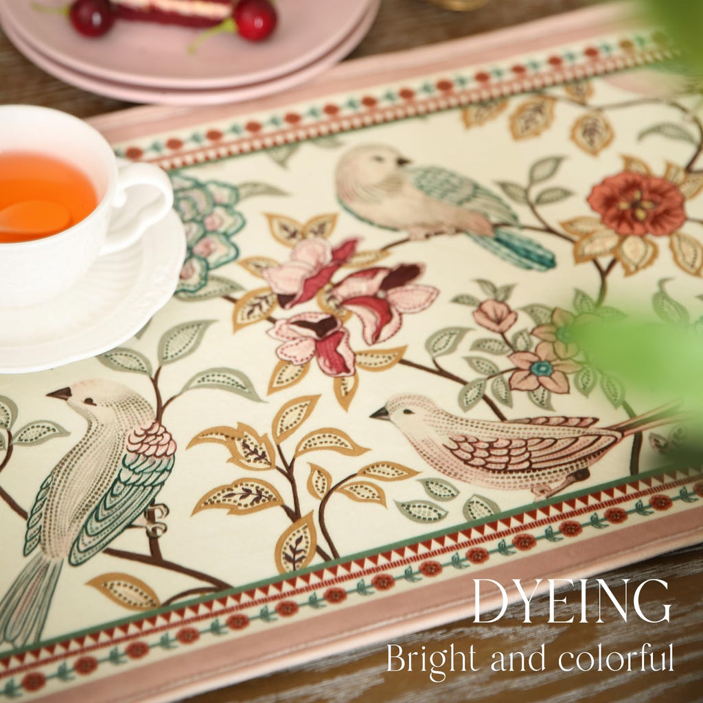 Vintage French Velvet Table Runner Z3841