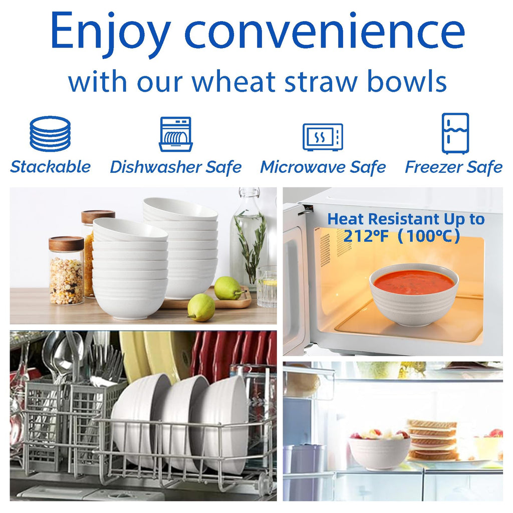 34 Oz BPA-Free Soup Bowls Set of 6 G160469