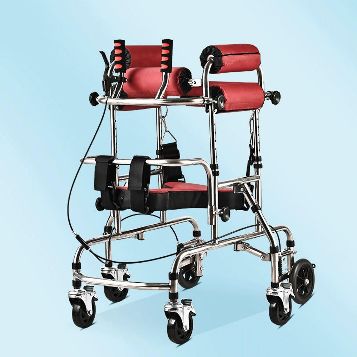 Height Adjustable Kids Upright Walker with Seat G10650