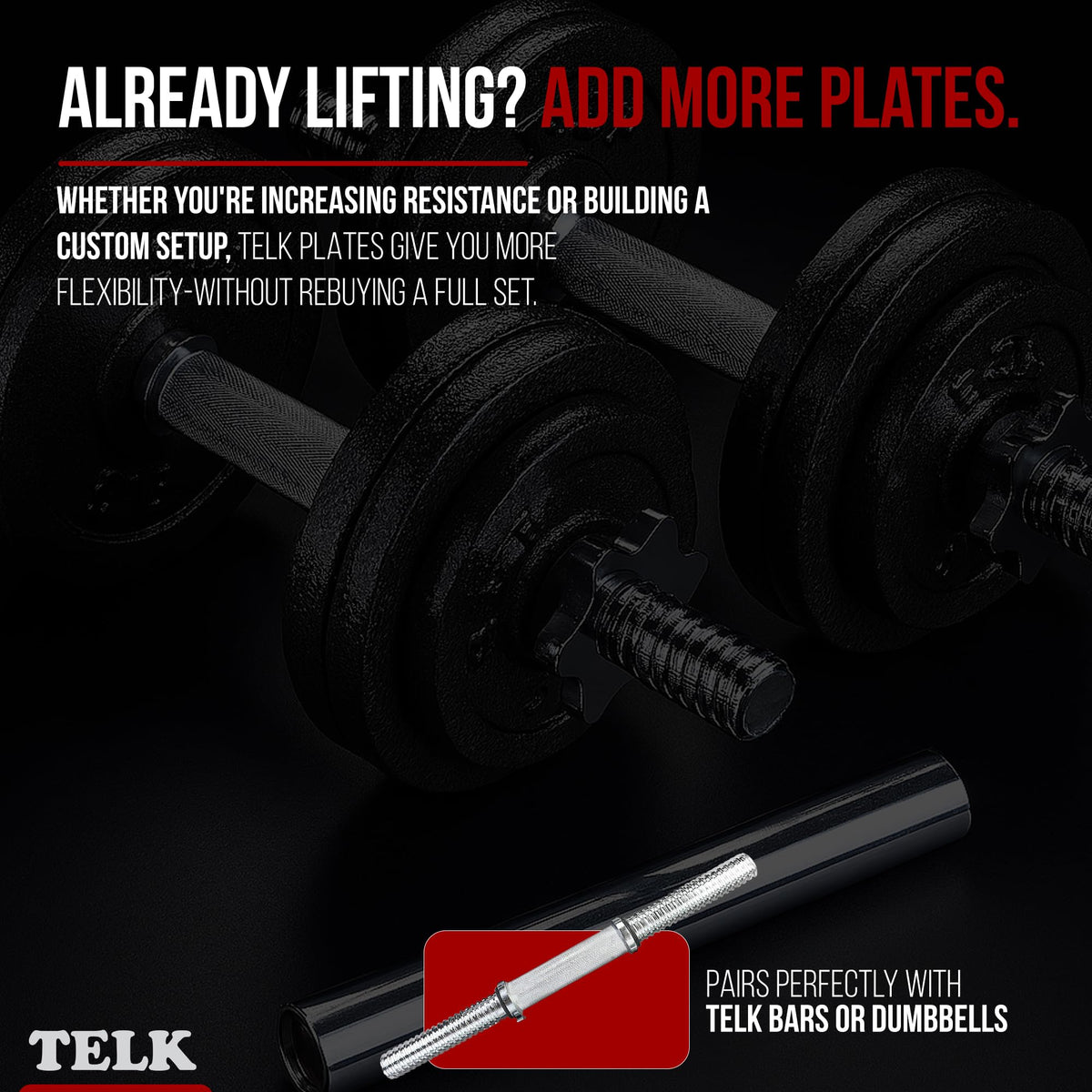 Adjustable Dumbbell Set with Cast Iron Plates E692