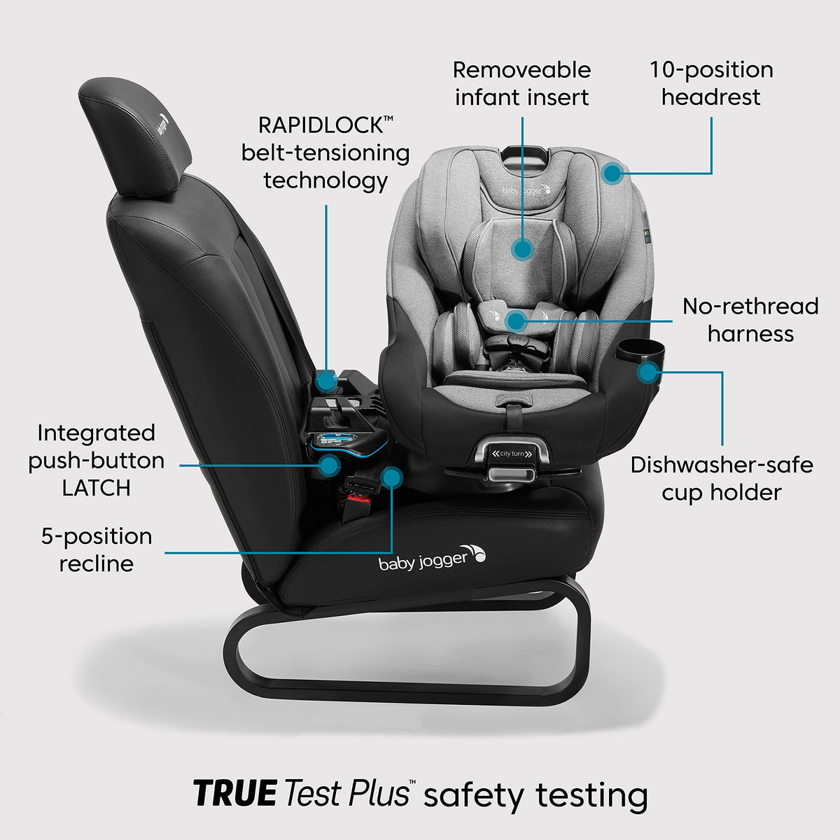 Convertible Rotating Car Seat Onyx Black V967903