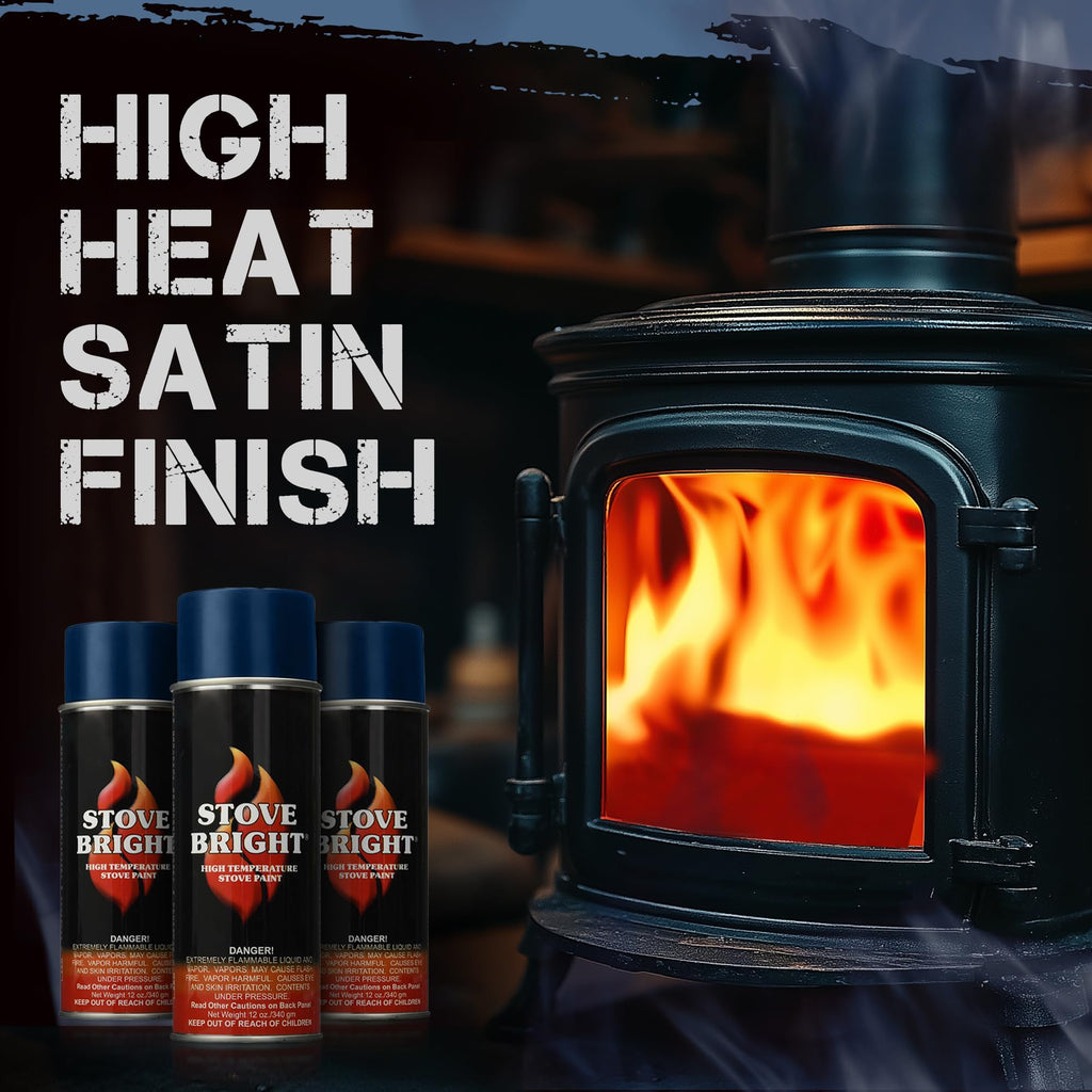 High Temp Metallic Blue Satin Spray Paint 12 Oz Can A906