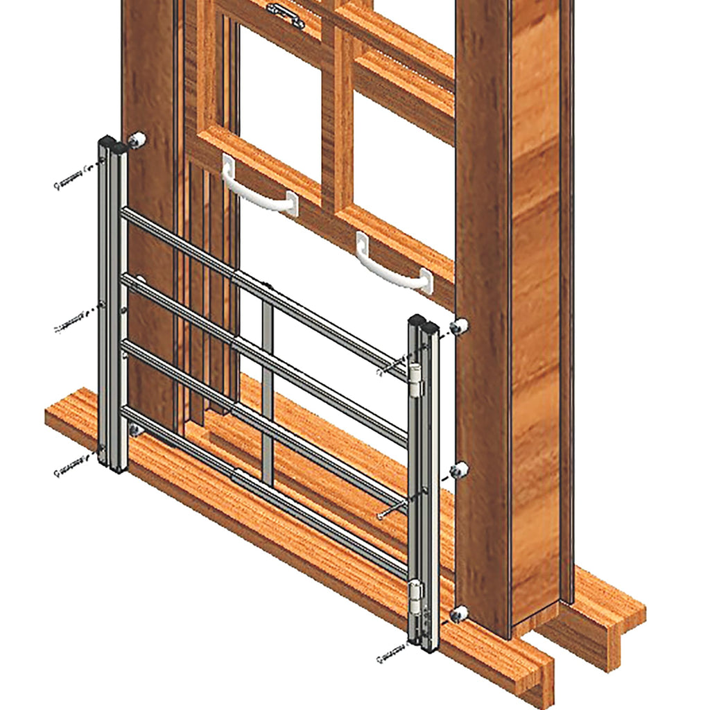Adjustable 4-Bar Window Security Grill L281