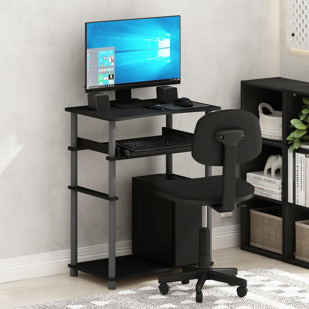 Black Desk with Keyboard Tray N178135