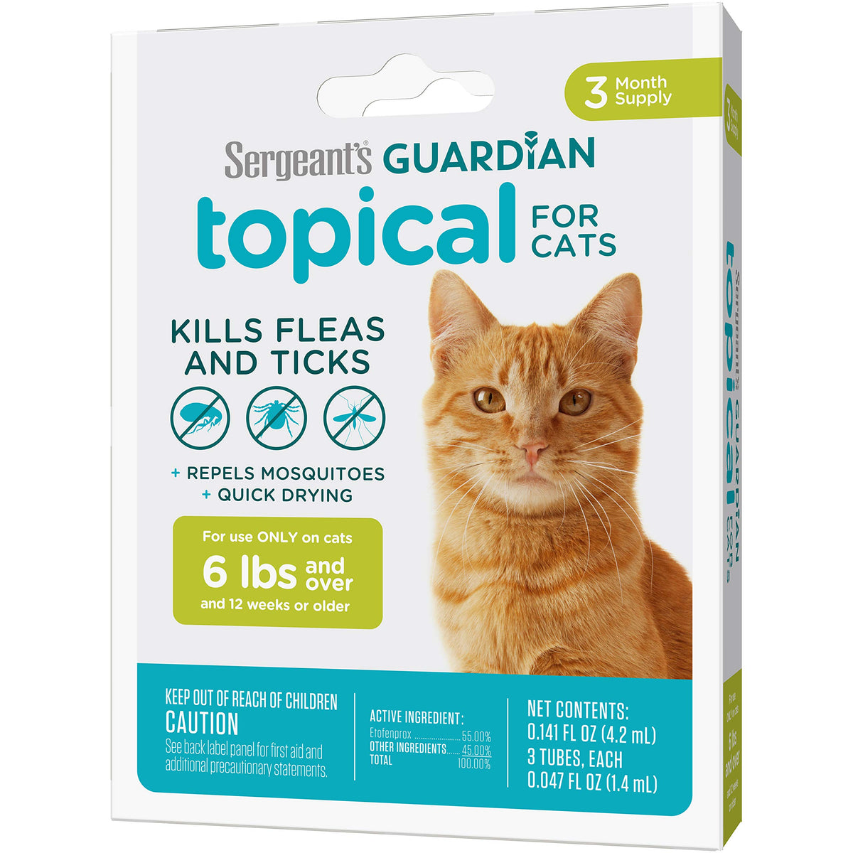 Flea & Tick Topical Cats 3-Month H2327
