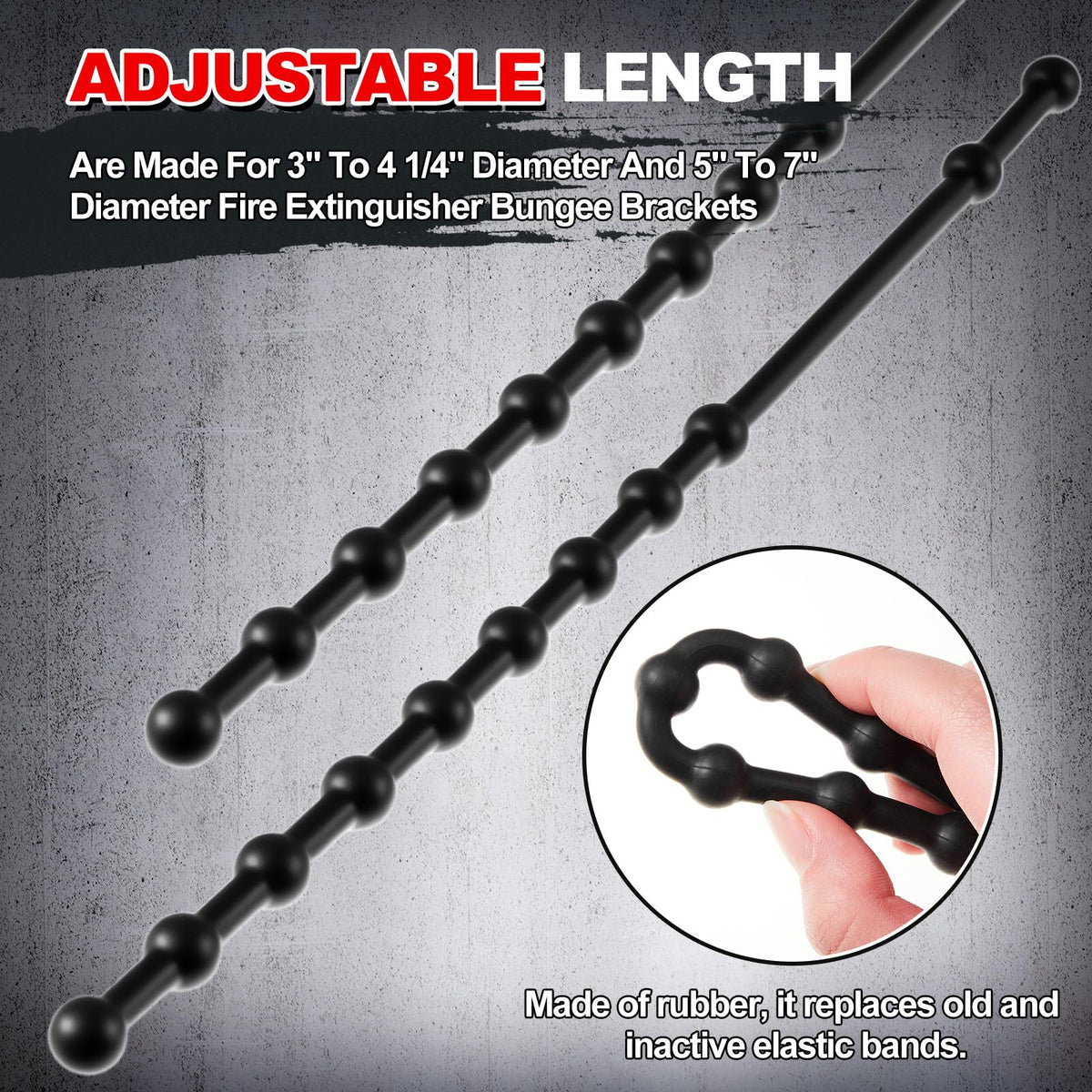4 Pcs 2.5 Lbs and 5 Lbs Fire Extinguisher Replacement Straps Q247
