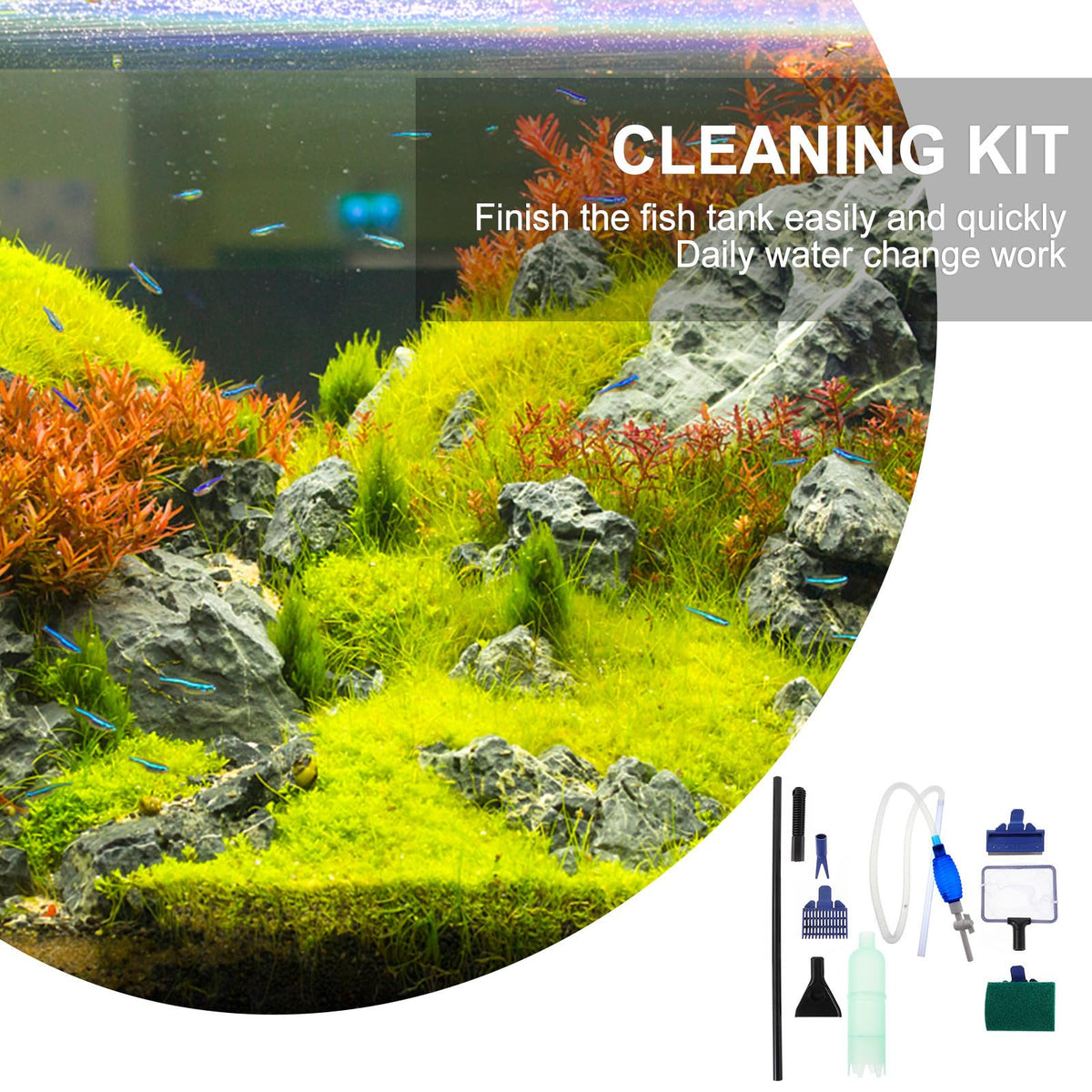 Fish Tank Water Changer Siphon Cleaner with Flow Control A776