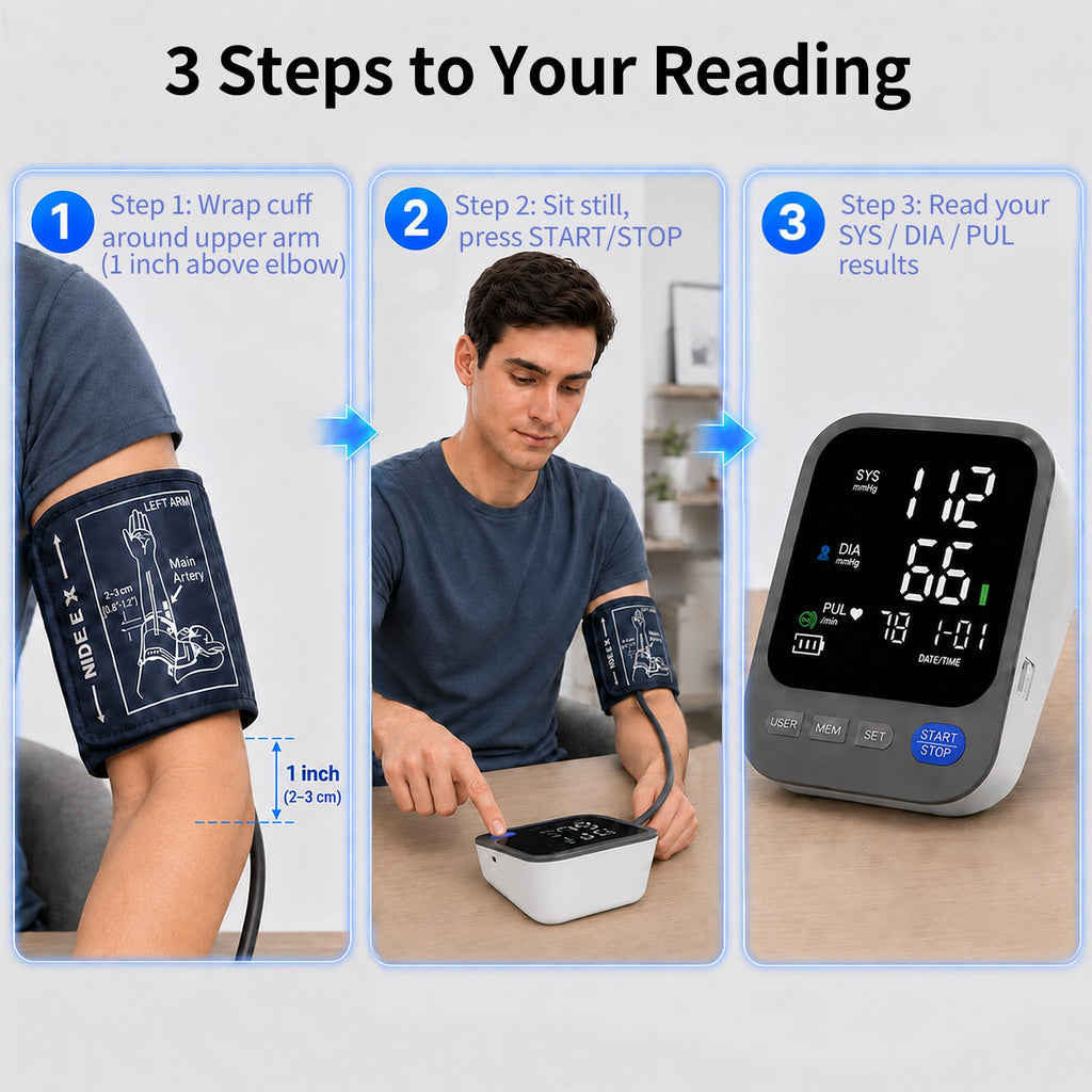 Blood Pressure Monitor with Wide Cuff K2065