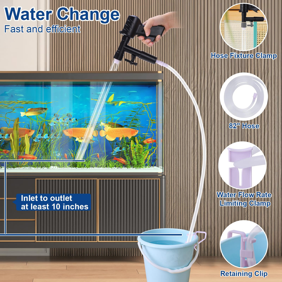 Aquarium Gravel Vacuum Cleaner Kit Z80306
