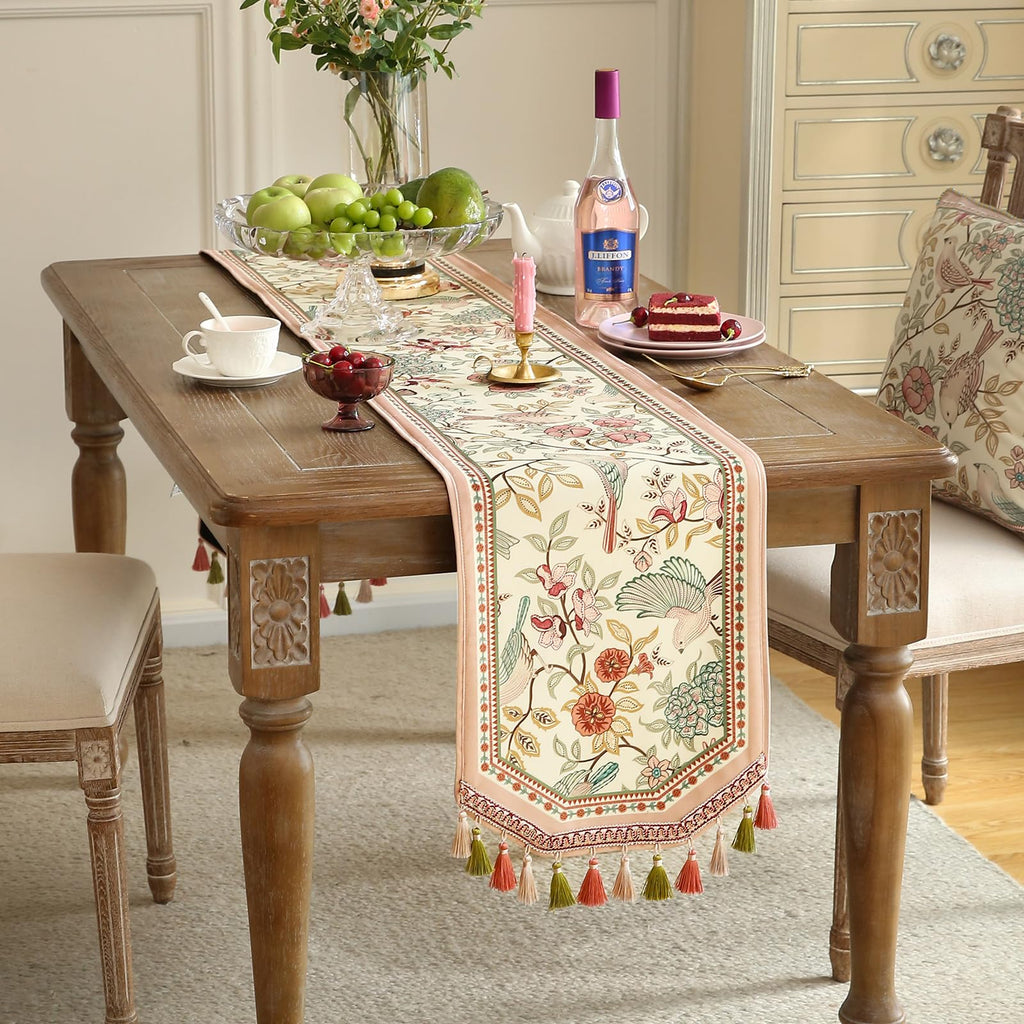 Vintage French Velvet Table Runner Z3841