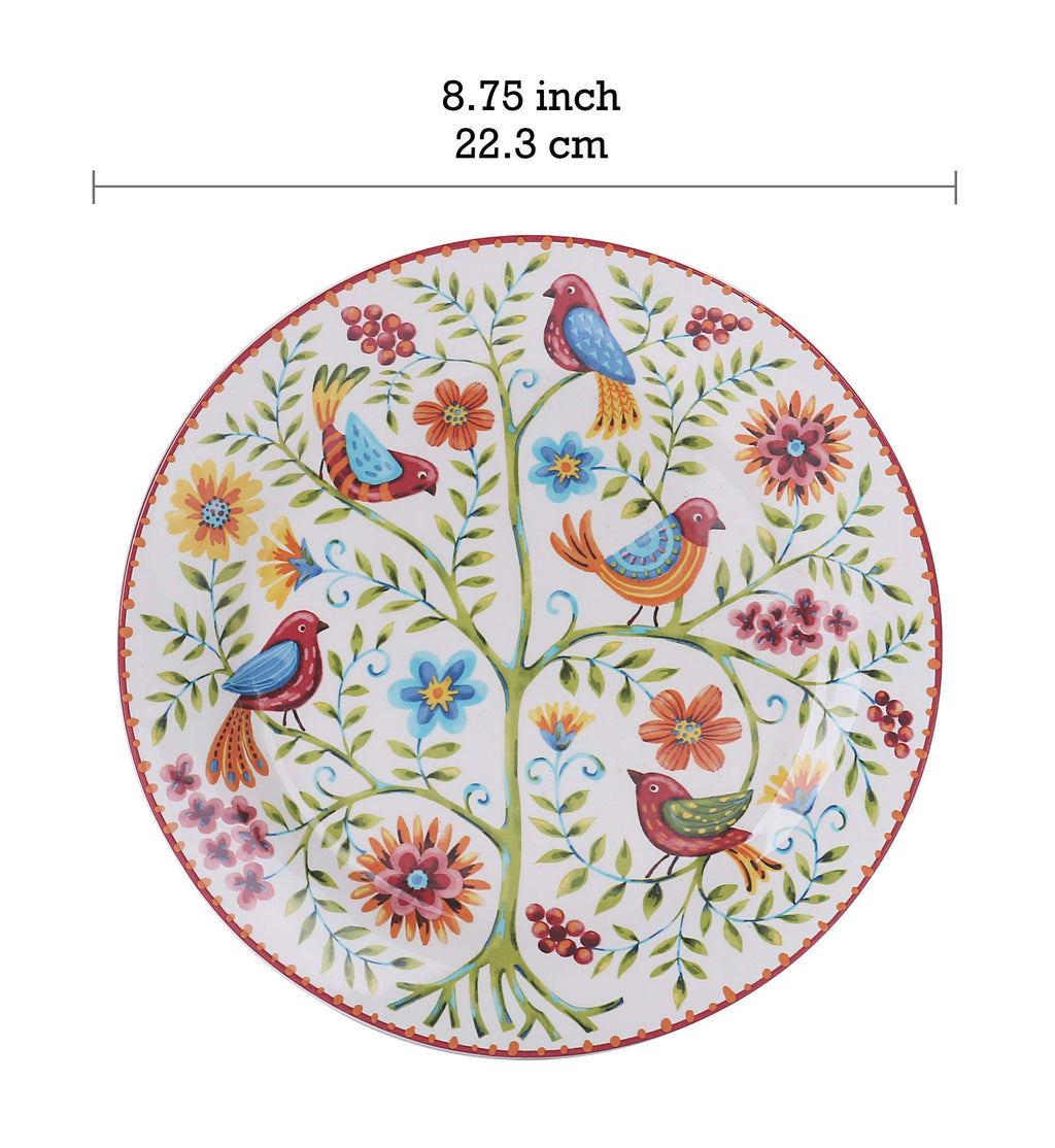 Red Ceramic 16 pcs Dinnerware Set, Service for 4 U3389