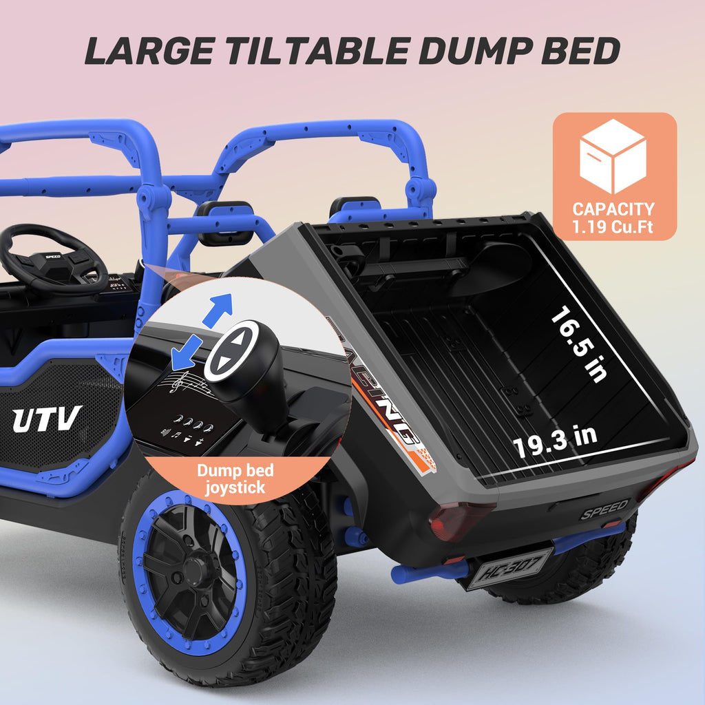 24V Ride On Dump Truck 2 Seater D8007