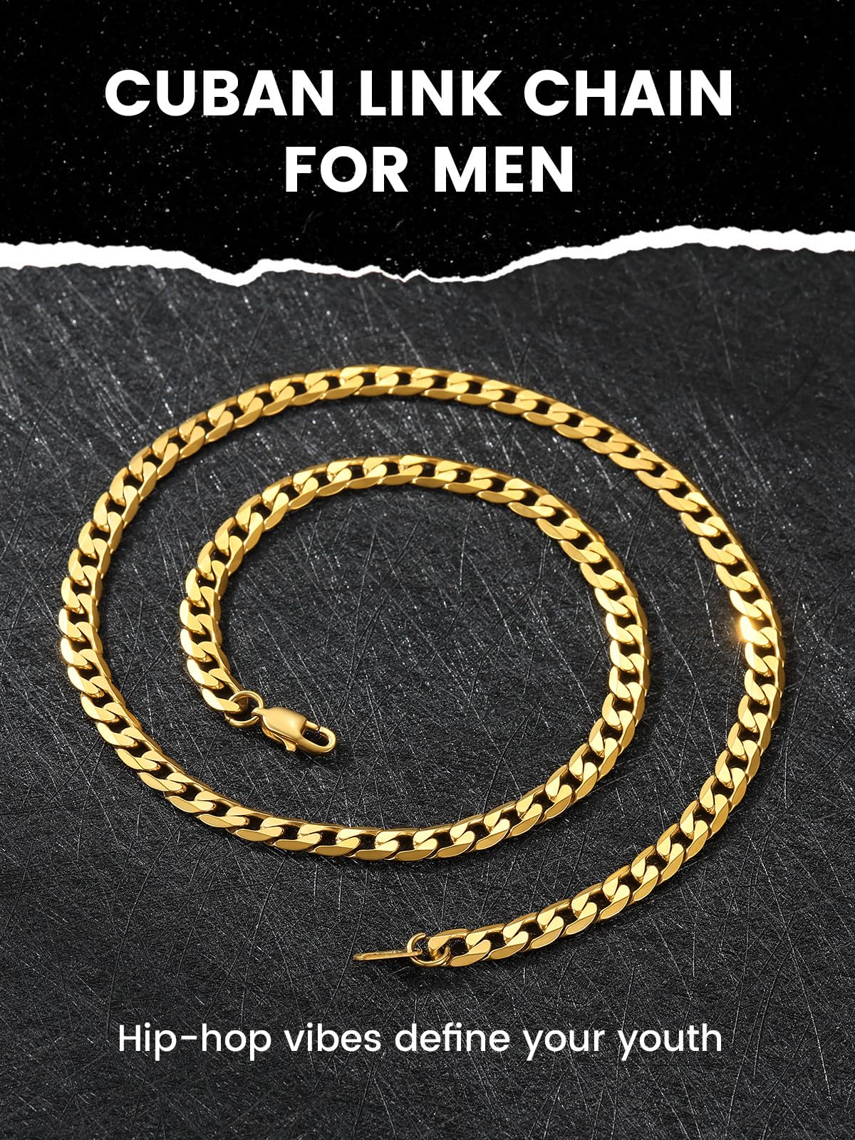 Stainless Steel Figaro Chain Necklace Y647888