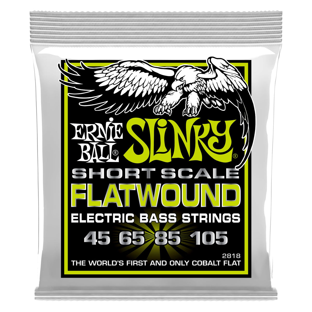 Flatwound Short Scale Electric Bass Strings 45-105 Gauge O887960