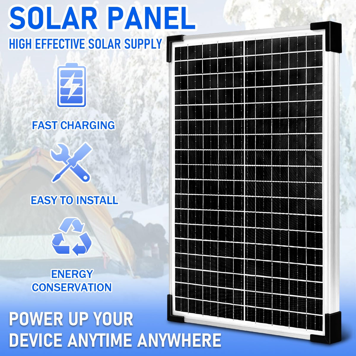 12V 30W Solar Panel Kit Q1757