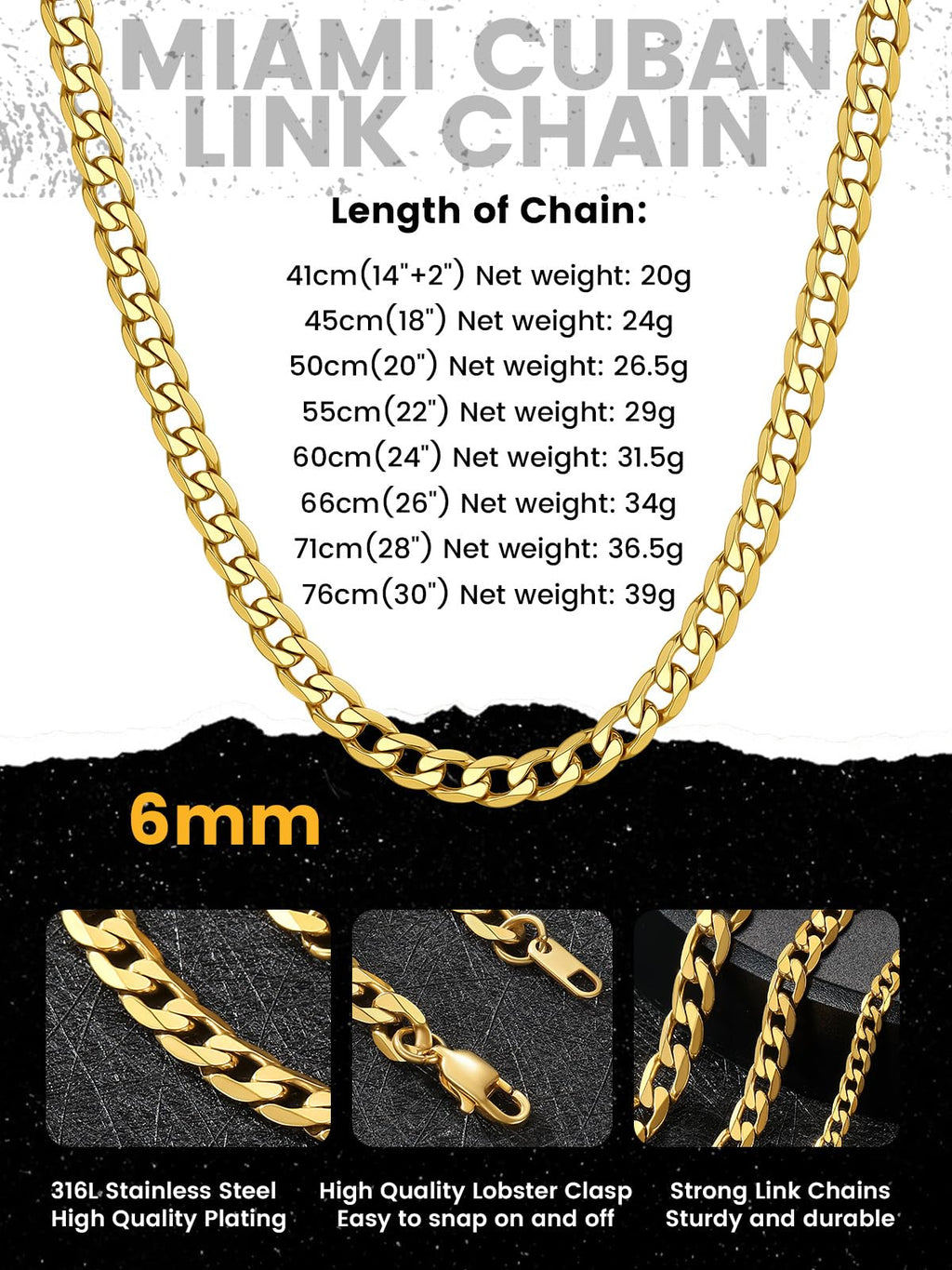 Stainless Steel Figaro Chain Necklace Y647888