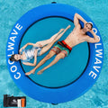 Inflatable Water Hammock Floating Dock with Cup Holders E705428