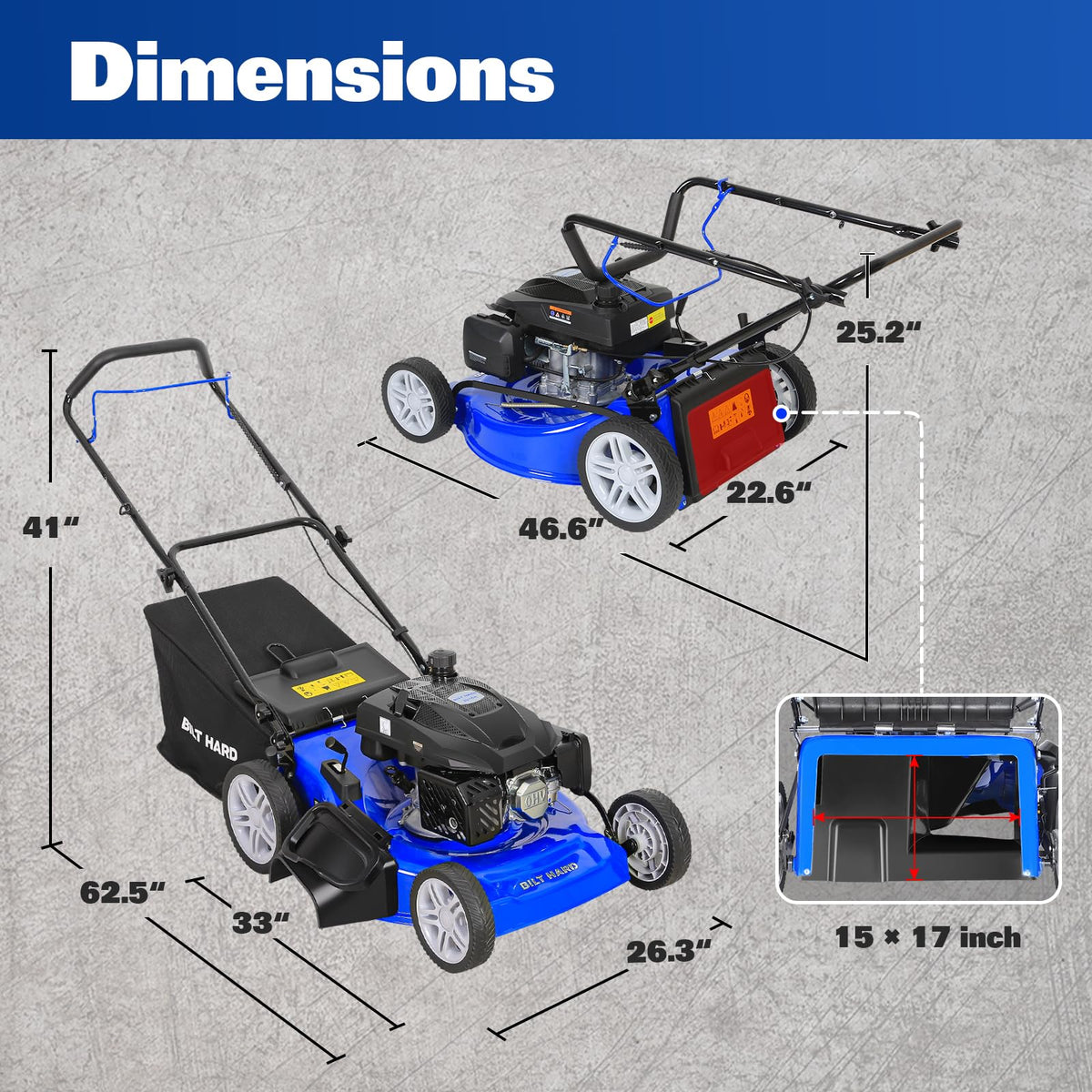 21 Inch 201cc 4-Cycle Gas Lawn Mower E620230