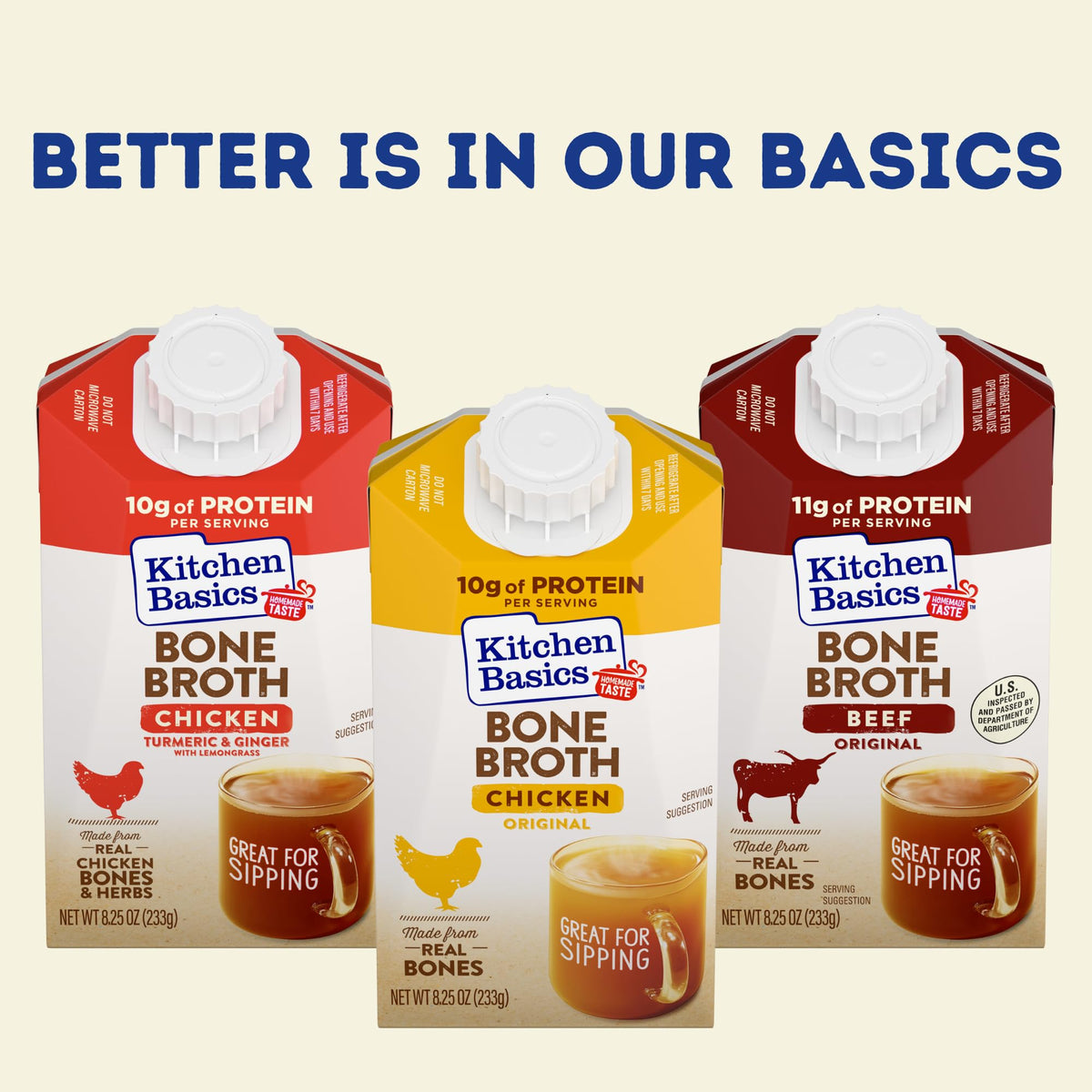 Beef Bone Broth 8.25 oz Carton Pack of 12 V304284