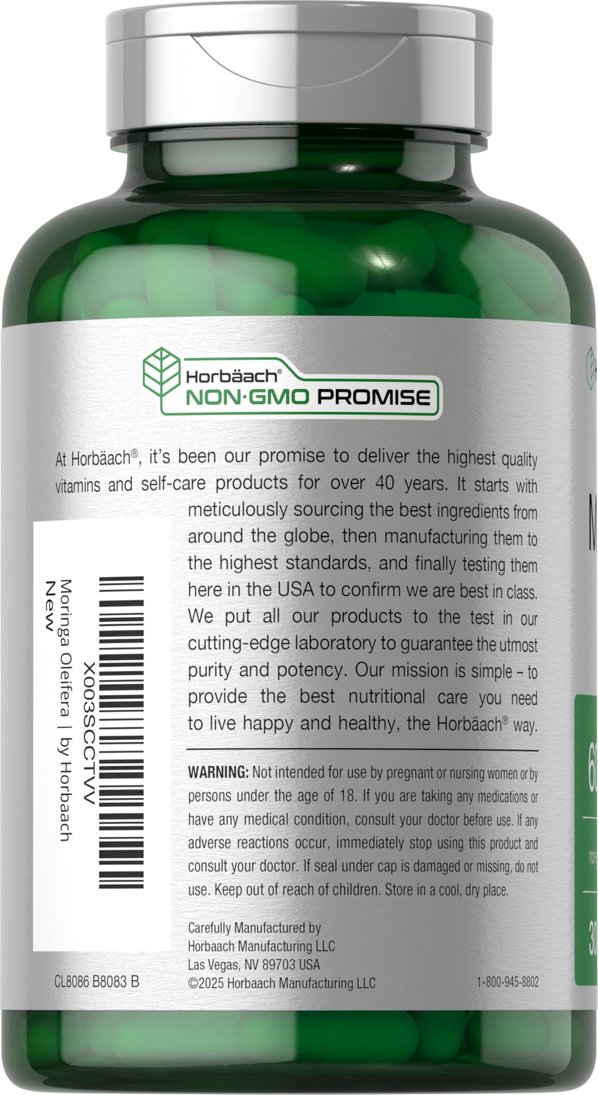 Moringa Oleifera 300 Capsules Q993