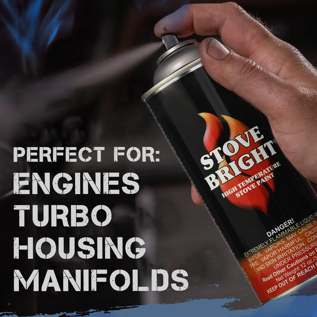 High Temp Metallic Blue Satin Spray Paint 12 Oz Can A906