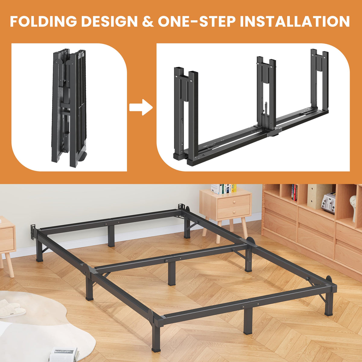 Queen 8 Inches Metal Bed Frame P5177