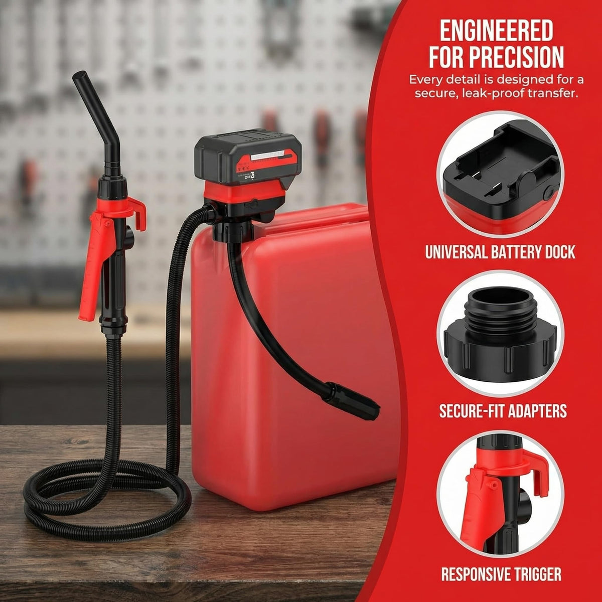 Cordless Battery Powered Fuel Transfer Pump 3.2 Gpm K3720